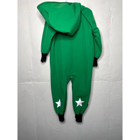 iELM Waterproof Softshell Avocado Green Size 98 2-3 years Hooded - Picture 3 of 9